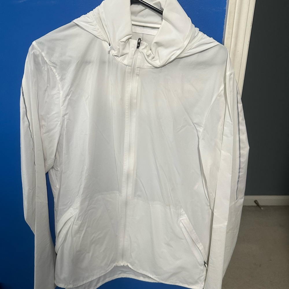 Lululemon White Hooded Zip-Up Jacket